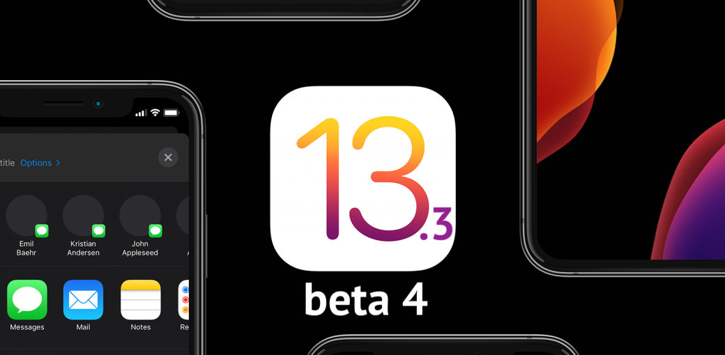 iOS 13.3 beta 4