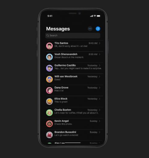 Приложение iMessage на iPhone