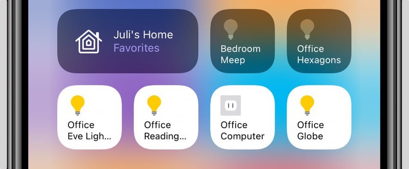 Раздел HomeKit Пункта управления в iOS 14.0 beta 5