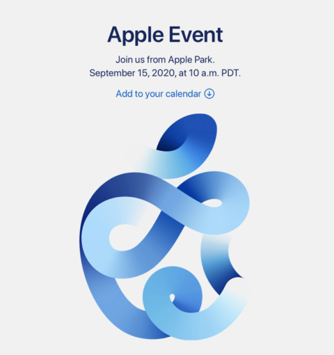 Приглашение на сентябрьскую презентацию Apple 2020