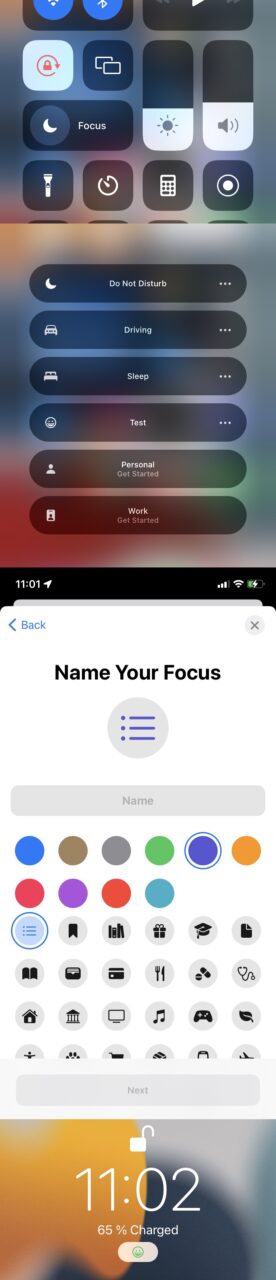 Функция Фокус в iOS 15