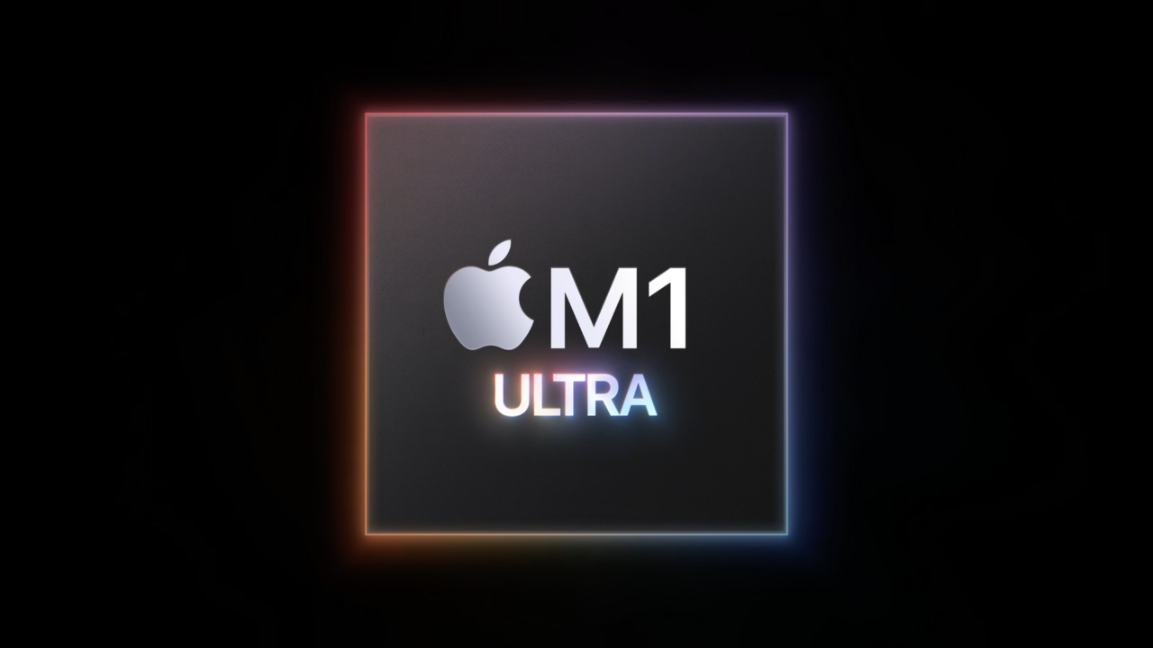 О Apple M1 Ultra на мартовской презентации 2022 года